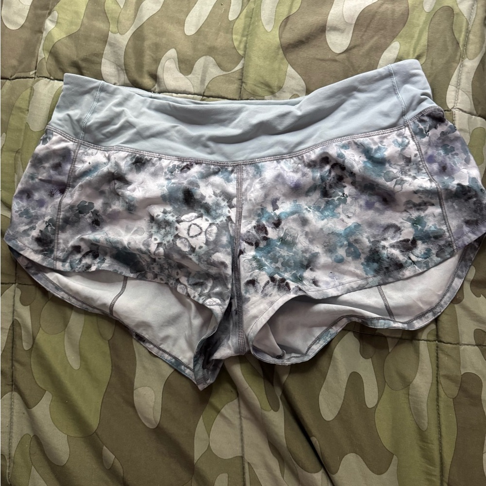lululemon athletica Blue Gray Athletic Shorts